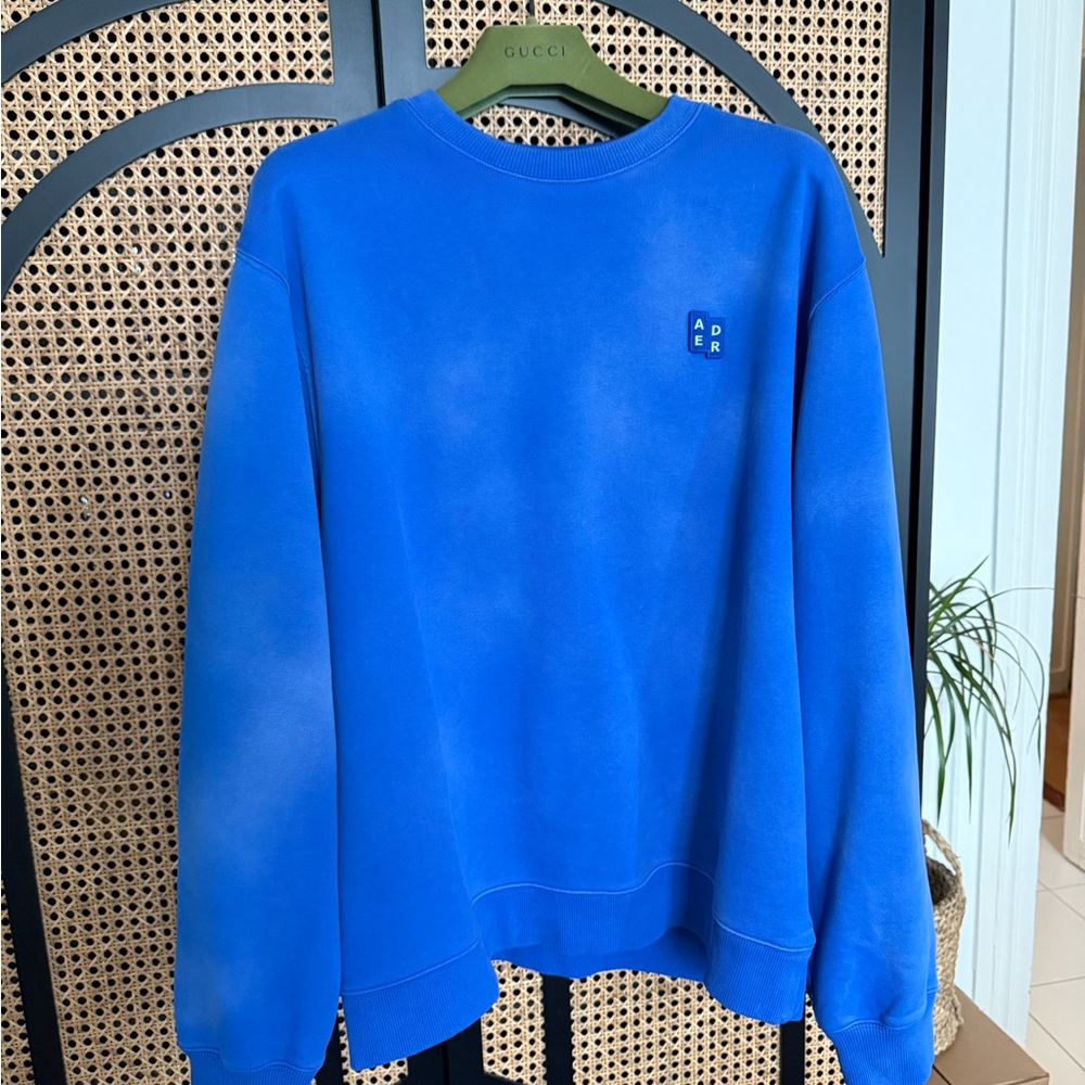 ADER Error Blue Crewneck Sweater